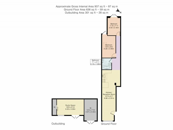 Floorplan for Beulah Road, Walthamstow, London, E17