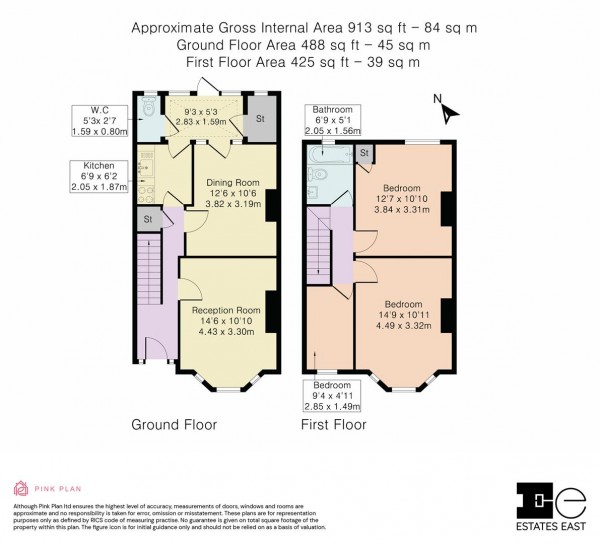 Floorplan for Beaconsfield Road, Leyton, London, E10