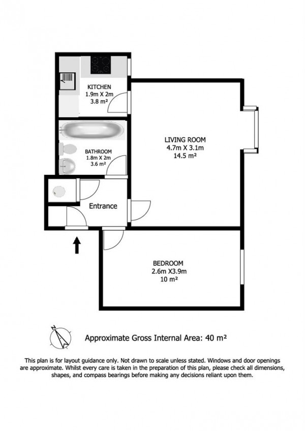 Floorplan for Chamberlain Place, Walthamstow, London, E17