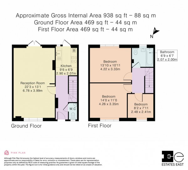 Floorplan for Forest Road, Walthamstow, London, E17