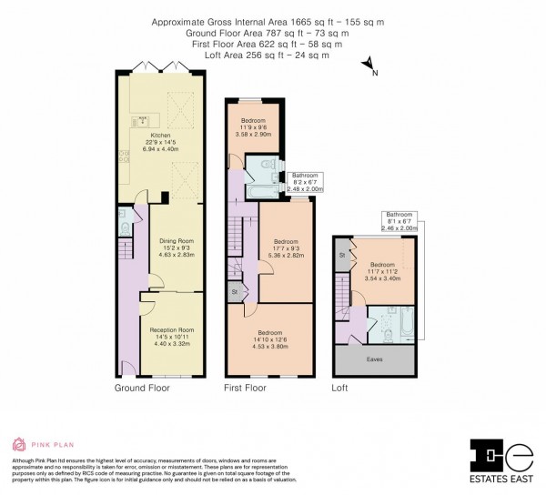 Floorplan for Pembroke Road, Walthamstow, London, E17
