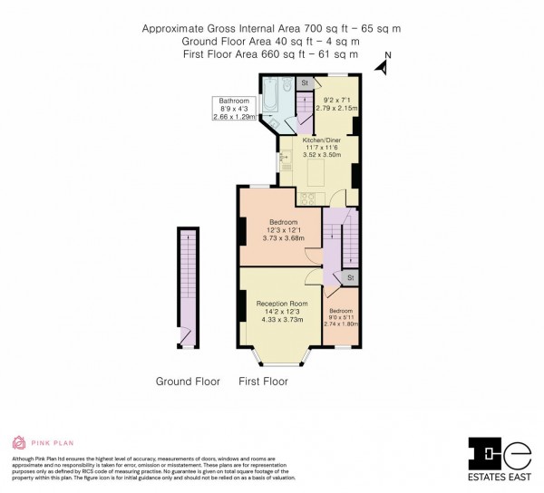 Floorplan for Scotts Road, Leyton, London, E10