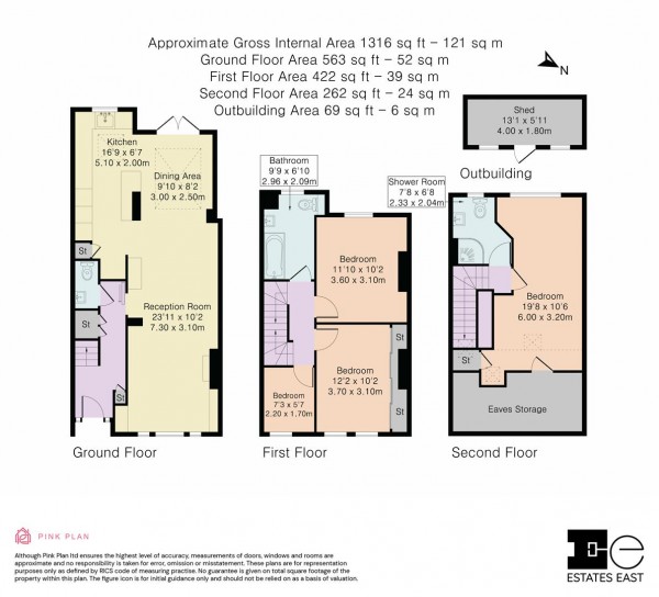 Floorplan for Bemsted Road, Walthamstow, London, E17