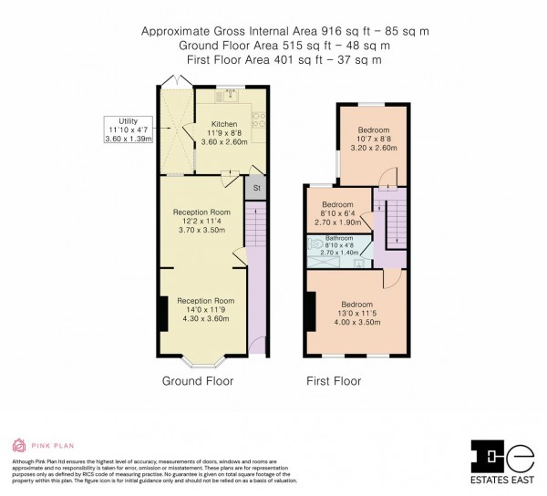 Floorplan for Vallentin Road, Walthamstow, London, E17