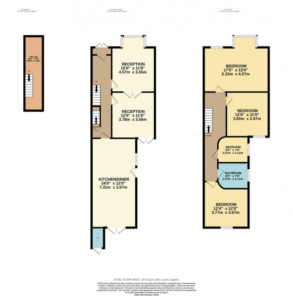 Floorplan for Rectory Road, Walthamstow, London, E17