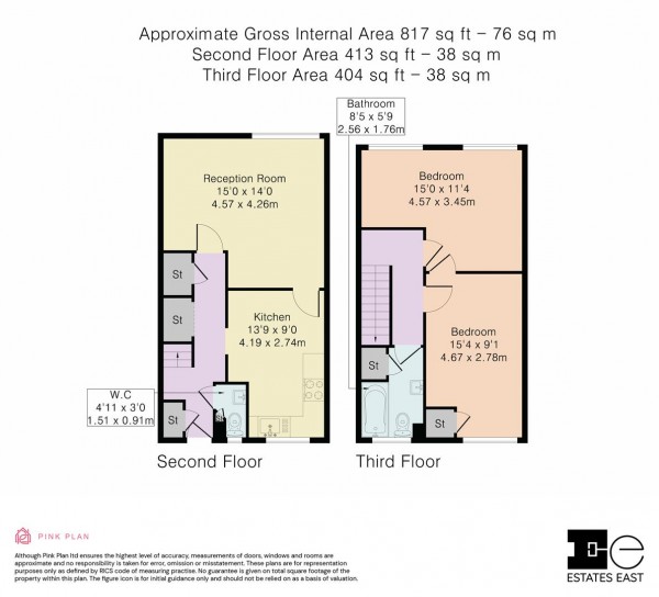 Floorplan for Essex Close, Walthamstow, London, E17