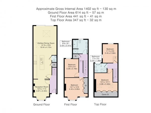 Floorplan for Livingstone Road, Walthamstow, London, E17