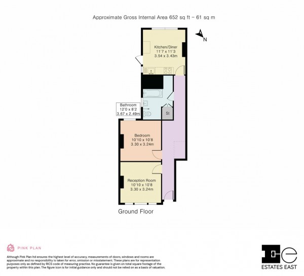 Floorplan for Blyth Road, Walthamstow, London, E17