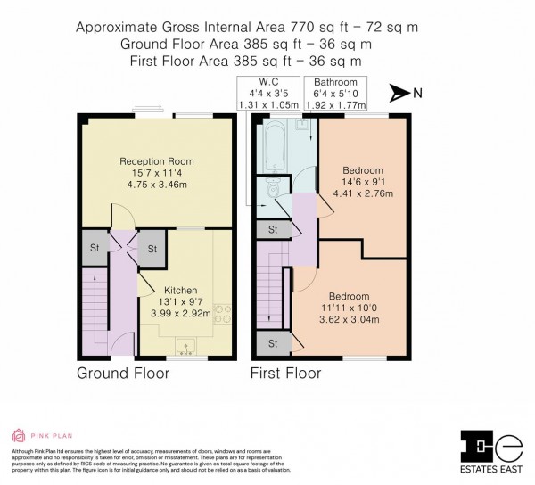 Floorplan for Riverhead Close, Walthamstow, London, E17
