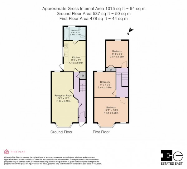 Floorplan for Livingstone Road, Walthamstow, London, E17
