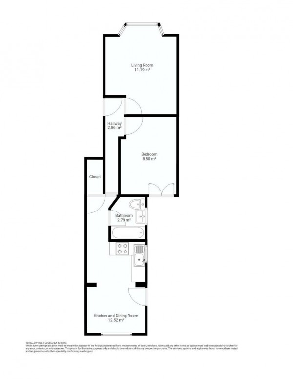 Floorplan for Russell Road, Leyton, London, E10
