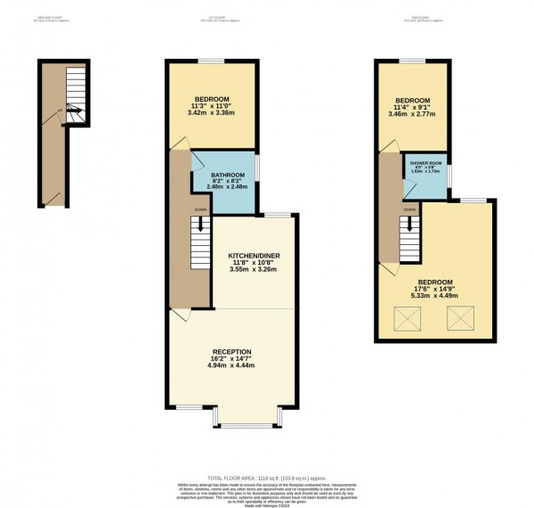 Floorplan for Ulverston Road, Walthamstow, London, E17