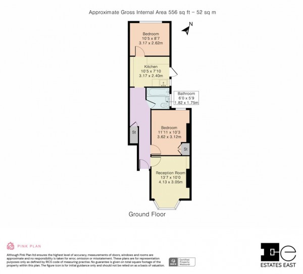 Floorplan for Third Avenue, Walthamstow, London, E17