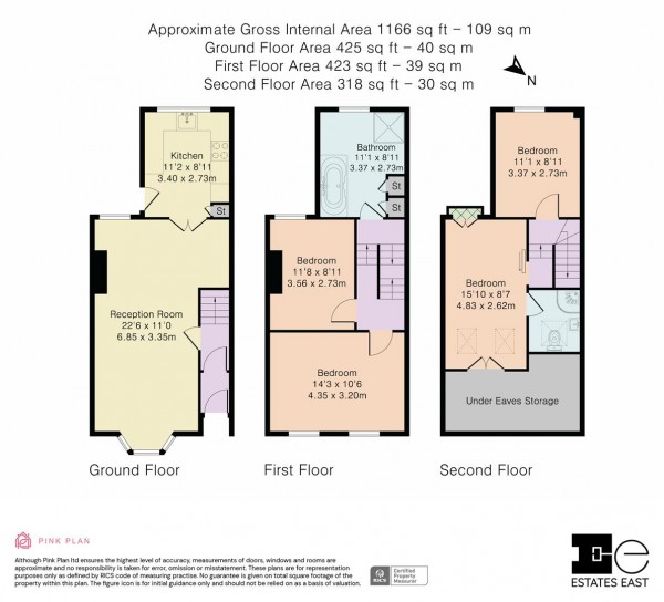 Floorplan for Wellington Road, Walthamstow, London, E17