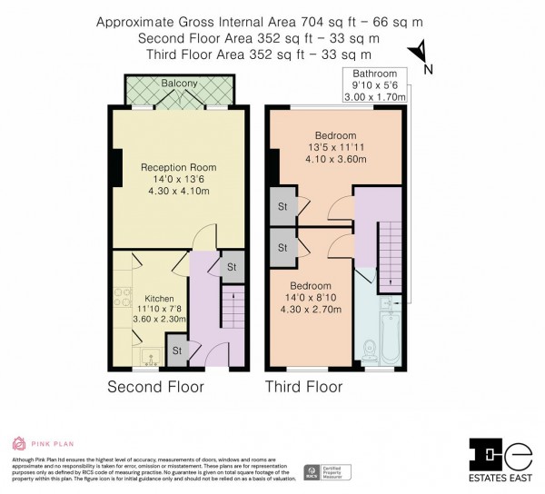Floorplan for Crosbie House, Prospect Hill, Walthamstow, London, E17
