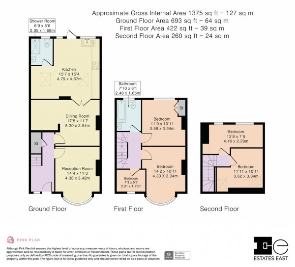 Floorplan for Hurst Road, Walthamstow, London, E17