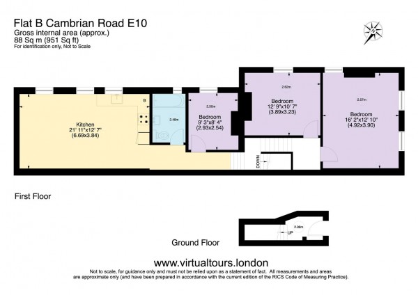 Floorplan for Cambrian Road, Leyton, London, E10