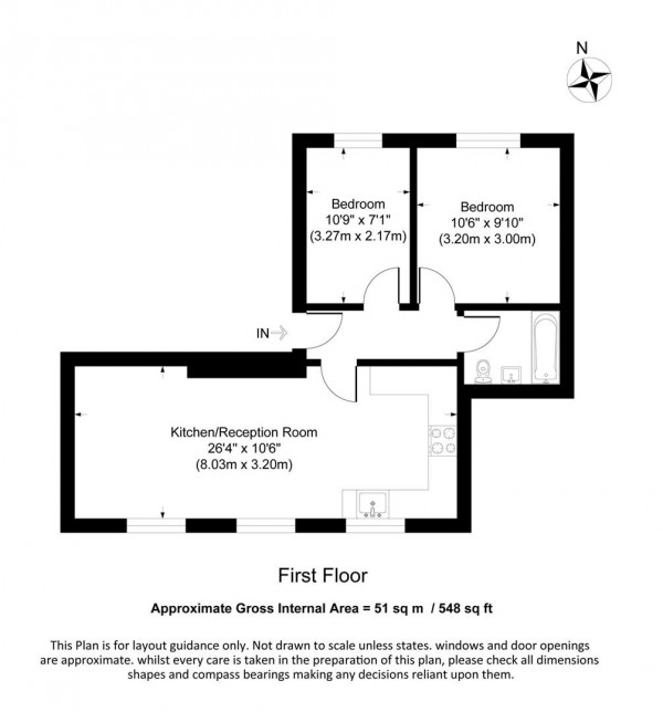 Floorplan for St. Mary Road, Walthamstow, London, E17