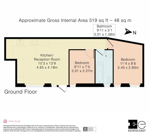 Floorplan for Summit Road, Walthamstow, London, E17