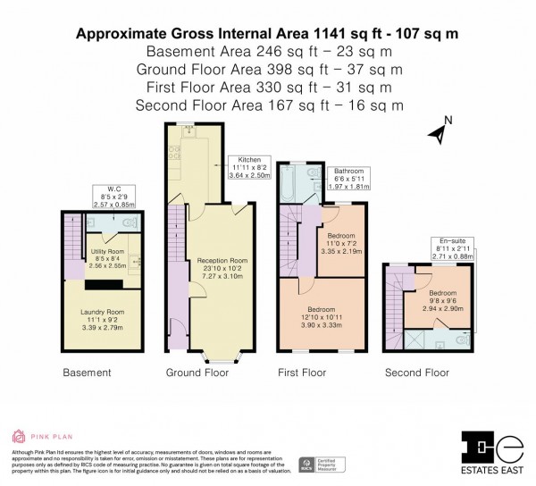 Floorplan for Cann Hall Road, Leytonstone, London, E11