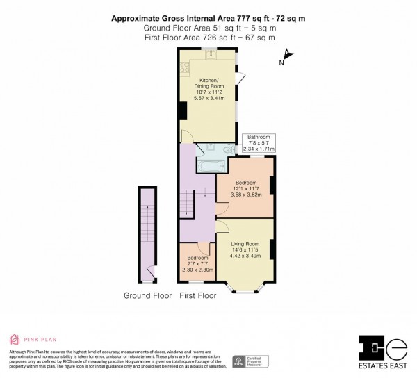 Floorplan for Albert Road, Leyton, London, E10
