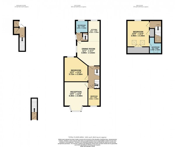 Floorplan for Brunswick Road, Leyton, London, E10