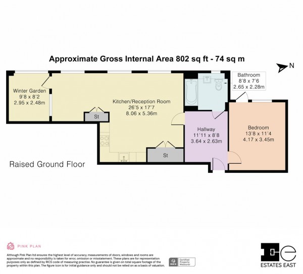 Floorplan for Linnet House, Dunedin Road, Leyton, London, E10