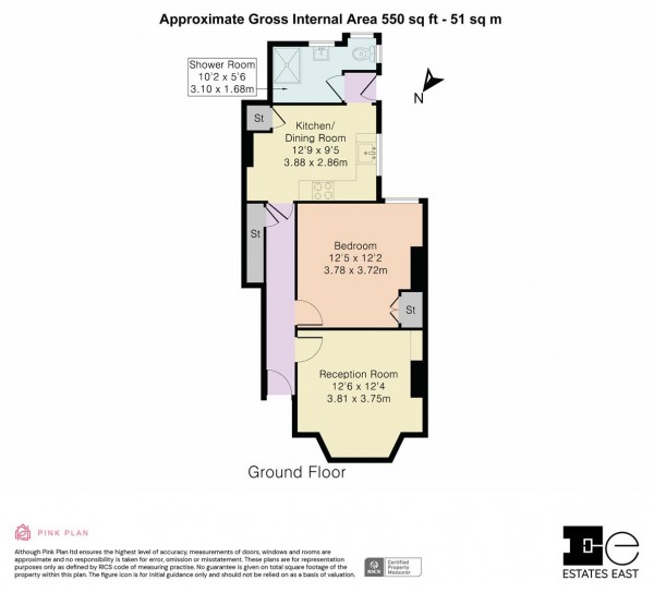 Floorplan for Huxley Road, Leyton, London, E10