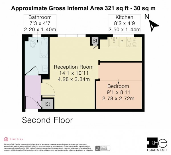 Floorplan for Greenacre Gardens, Walthamstow, London, E17