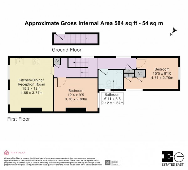 Floorplan for St. Georges Road, Leyton, London, E10
