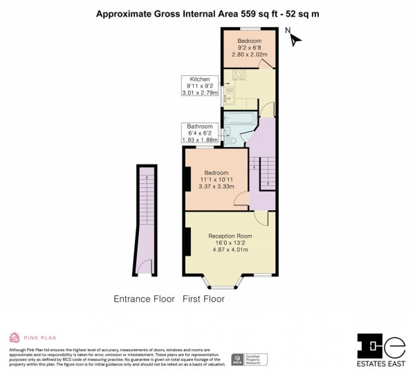 Floorplan for Steele Road, Leytonstone, London, E11