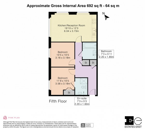 Floorplan for Thomas Jacomb Place, Walthamstow, London, E17