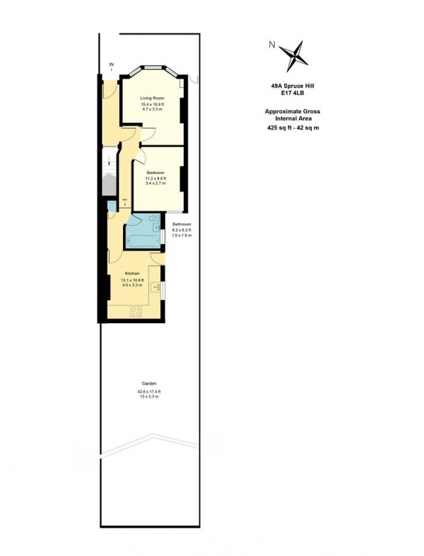Floorplan for Spruce Hills Road, Walthamstow, London, E17