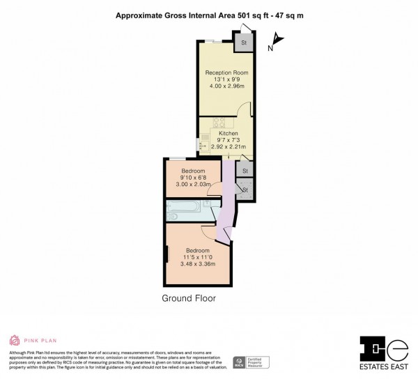 Floorplan for Barrett Road, Walthamstow, London, E17