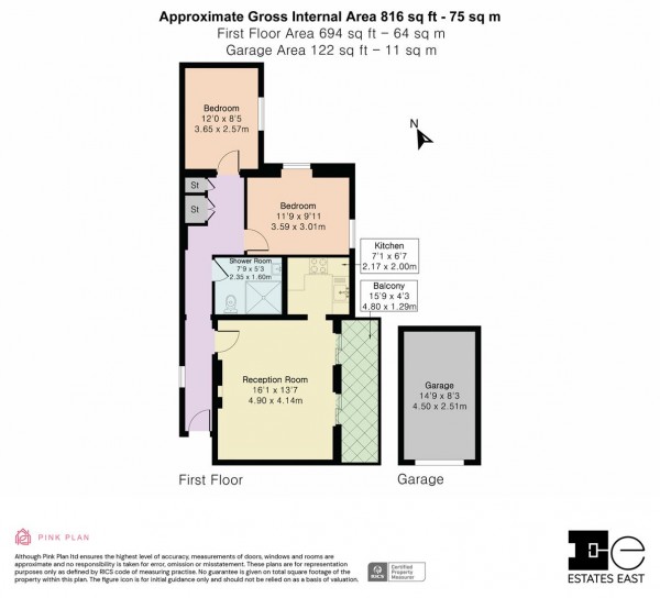 Floorplan for The Chestnuts, Bishops Close, Walthamstow, London, E17
