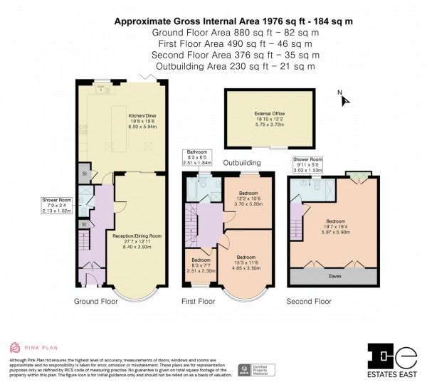 Floorplan for Chudleigh Crescent, Ilford, Essex, IG3