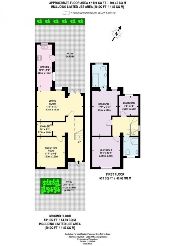 Floorplan for Grosvenor Park Road, Walthamstow, London, E17