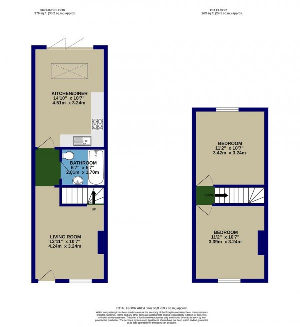 Floorplan for Maynard Road, Walthamstow, London, E17