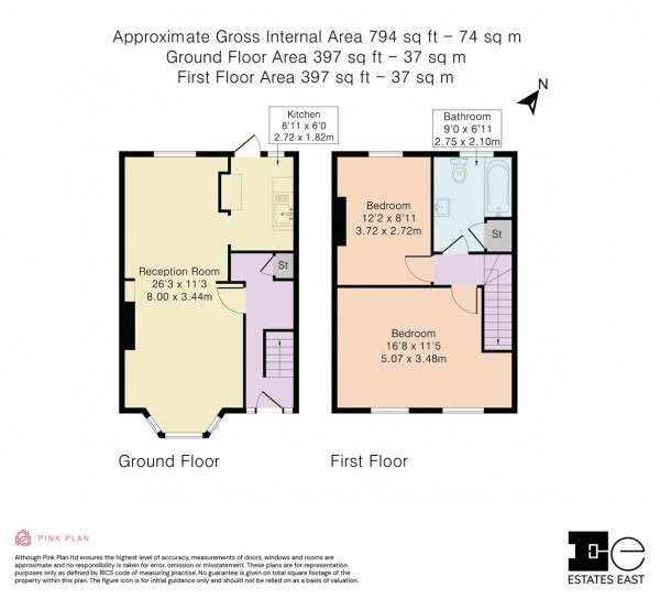 Floorplan for Chandos Avenue, Walthamstow, London, E17