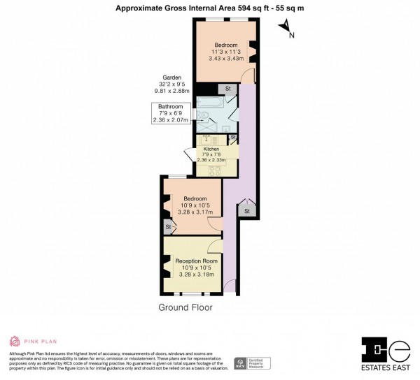 Floorplan for Harris Street, Walthamstow, London, E17