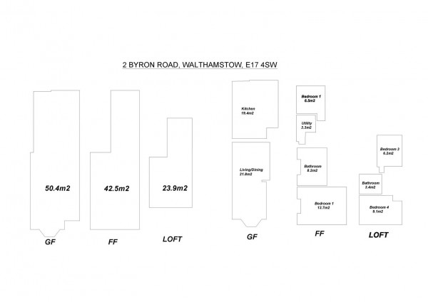 Floorplan for Byron Road, Walthamstow, London, E17