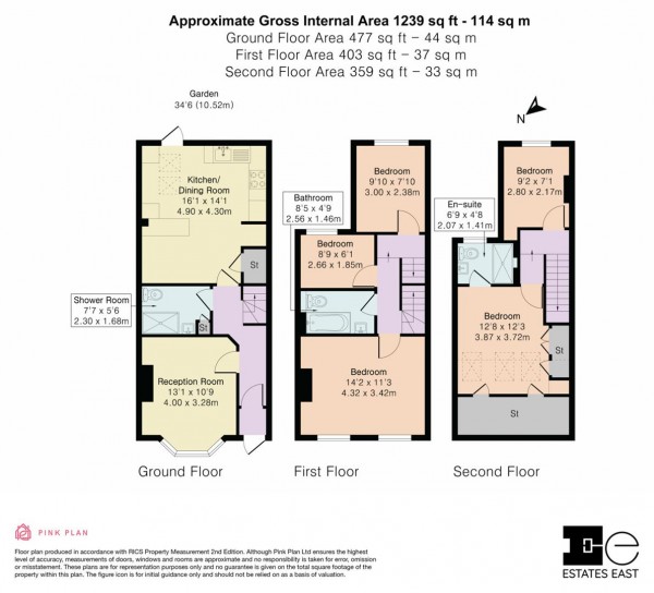 Floorplan for Turner Road, Walthamstow, London, E17