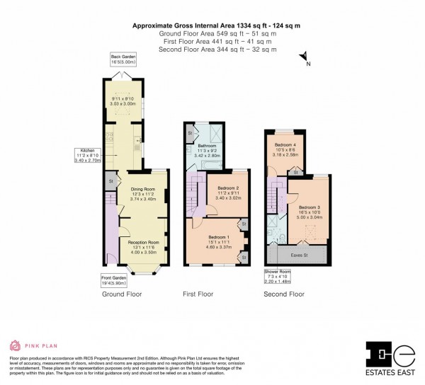 Floorplan for Kingsley Road, Walthamstow, London, E17