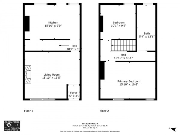 Floorplan for Ash Street, Blackpool, Lancashire, FY4