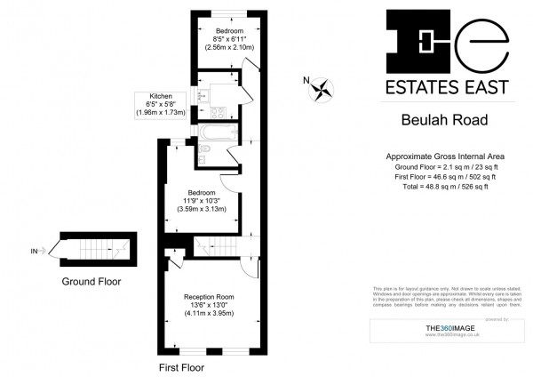 Floorplan for Beulah Road, Walthamstow, London, E17