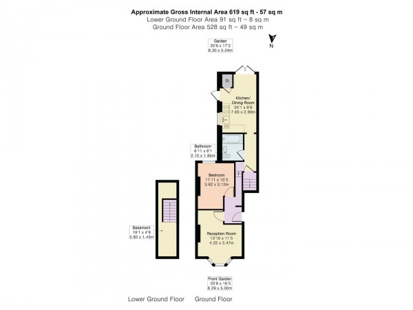 Floorplan for Northcote Road, Walthamstow, London, E17