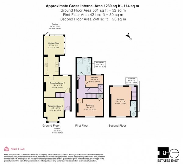 Floorplan for Tower Hamlets Road, Walthamstow, London, E17