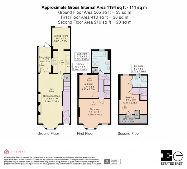 Floorplan for Belgrave Road, Walthamstow, London, E17