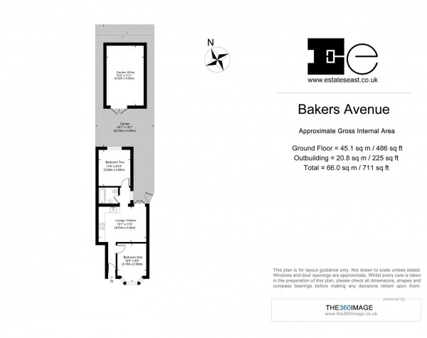 Floorplan for Bakers Avenue, Walthamstow, London, E17