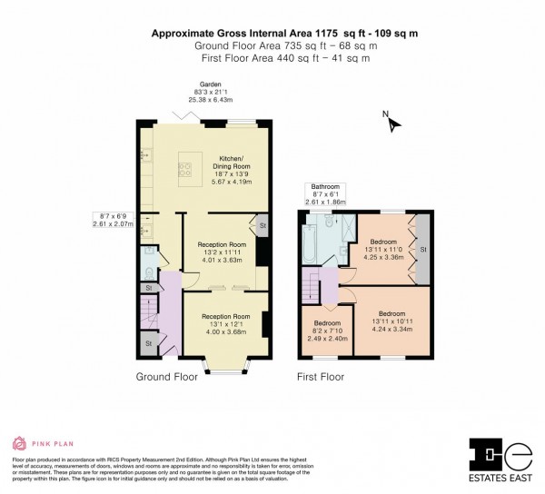 Floorplan for Lyne Crescent, Walthamstow, London, E17